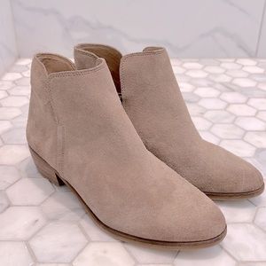 Splendid Hamptyn Brown Leather Suede Zip Up Ankle Boots Booties Women’s Size 6